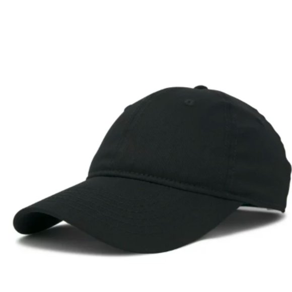 dalix womens hat lightweight 100% cotton cap in black - Picture 1 of 3